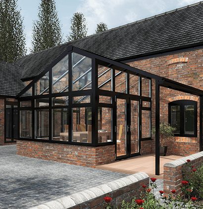 Gable-end conservatory