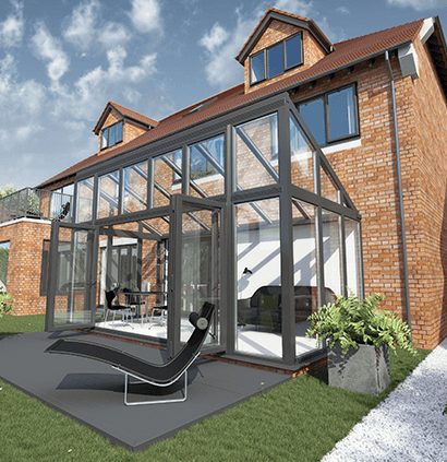Lean-to conservatory