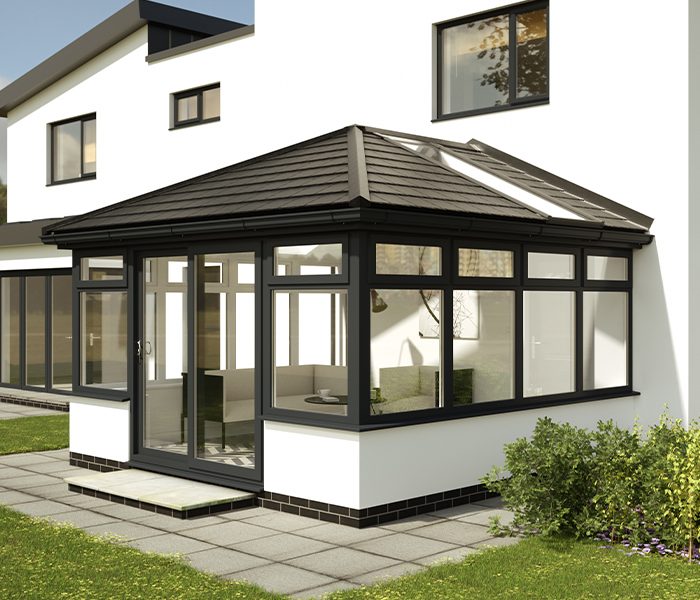 Anthracite roof system